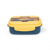 Lunch box Fissman 1100 ml z 3 komorami żółty